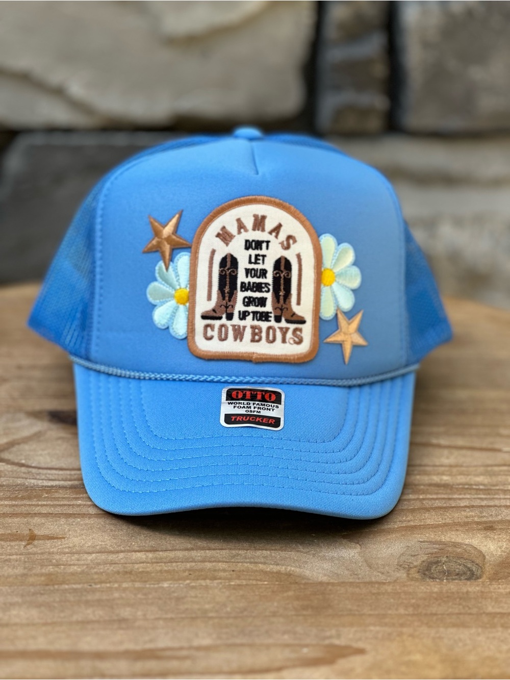 NEW Custom Trucker Hat blue